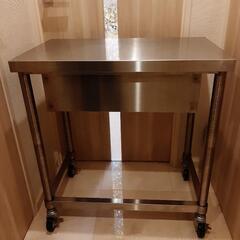 キャスター付ステンレス作業台