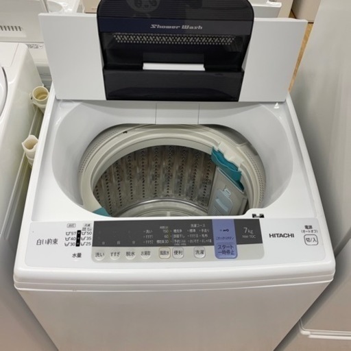 ★ジモティ割あり★  HITACHI 洗濯機　7.0kg 19年製　クリーニング済み SJ3172