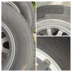 12㌅アルミホイール(TOPY LVF2)と12㌅タイヤ(BRIDGESTONE K370)のセット