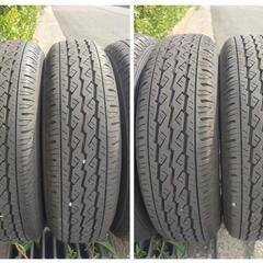12㌅アルミホイール(TOPY LVF2)と12㌅タイヤ(BRIDGESTONE K370)のセット