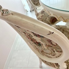 美品☆テーブルセット☆アンティーク・ロココ調☆23区内無料配達し