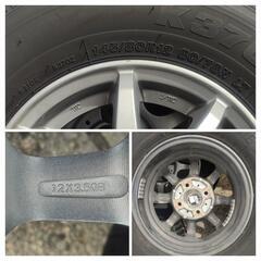 12㌅アルミホイール(TOPY LVF2)と12㌅タイヤ(BRIDGESTONE K370)のセット