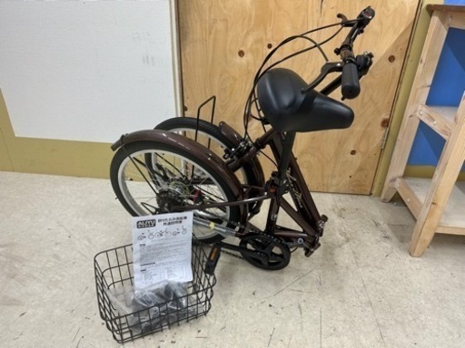 未使用品！　折りたたみ自転車　20インチ　ブラウン