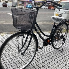 26インチ自転車】美品❗️変速なし リヤタイヤ、サドル、カゴ新品 