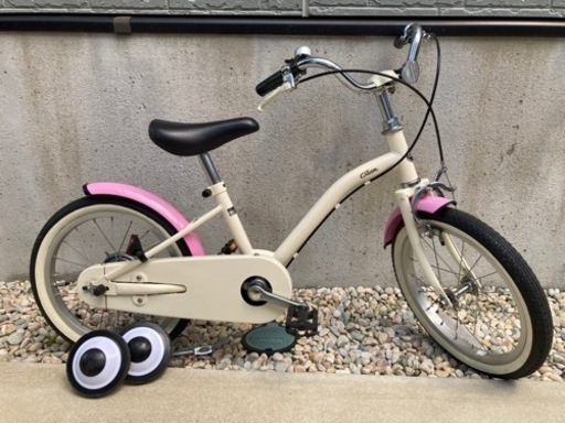 ◯決まりました◯自転車　こども　16インチ　あさひ　白　ピンク