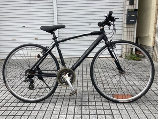 【クロスバイク】3x8段変速　700x28cタイヤ　前後タイヤ、チェーン、サドル、グリップ新品❗️若林自転車　膳所店　SALE中❗️