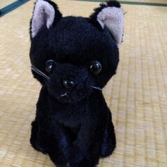 黒猫のぬいぐるみ