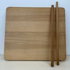 【未使用保管品】麺台 90×80cm のし棒 85×3.5cm ...