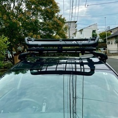 【取引先決定】値下交渉OK！総額92000円！ルーフキャリア＋ルーフバッグ　プリウス用　部品全て揃っています！