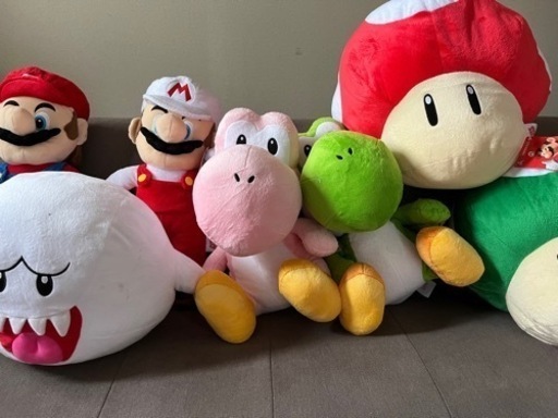 スーパー　マリオ　特大ぬいぐるみ　セット