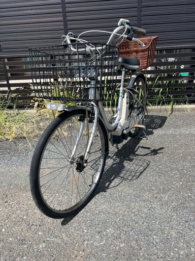 ヤマハ・パス   電動アシスト自転車　整備済　ビジネス用フロントバスケット付き　かなり頑丈なカゴ付き重い物も可能