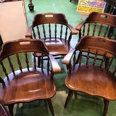 愛品館八千代店】飛騨産業 穂高 円卓ダイニング5点セット ①