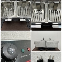 ダイシン 業務用 電気フライヤー 4Lx2 卓上フライヤー 店舗 飲食店