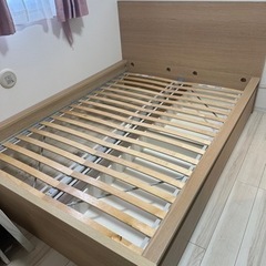  IKEA イケア　ダブルベッド　ベッドフレーム 210X100...