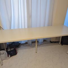 IKEA テーブル 白(縦60cm x 横200cm x 高さ7...