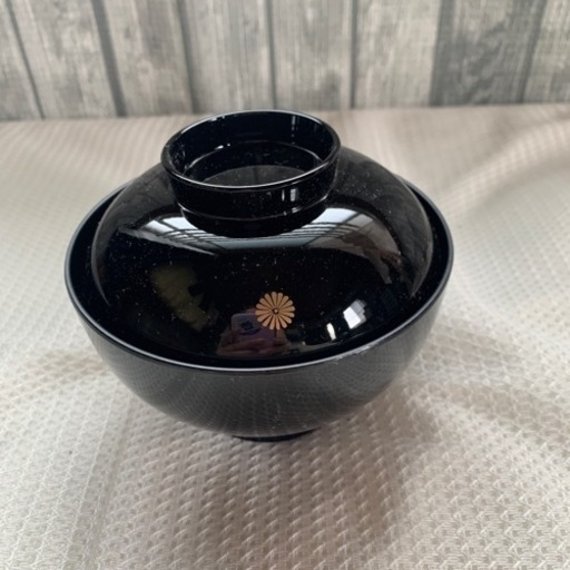 漆器吸物椀　5客分　　　　1131