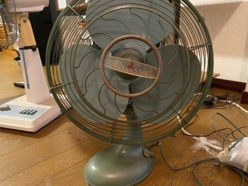昭和レトロ　三菱　ヴィンテージ　大型扇風機　アンティーク アンティーク扇風機 MITSUBISHI製 三菱 当時物 可動確認済み Yahoo