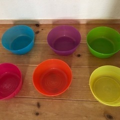 IKEA イケア プラスチック食器 KALASカラース 6色セット