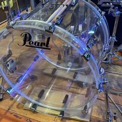 ④ 函館・北斗市近郊 直接取引限定 Pearl CRYSTAL BEAT ドラムセット アクリルドラム 打楽器