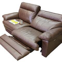 本皮電動リクライニングソファー【ニトリ(ナツッジ)/本皮/電動/2人〜3人