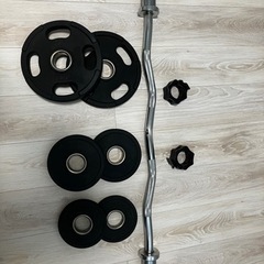 最終値下げ】筋トレ EZバー9kg プレート17.5kg付属