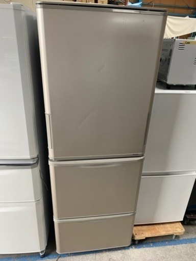 シャープ　3ドア 冷蔵庫　SJ-W352D　350L 2018年製●AA08W055