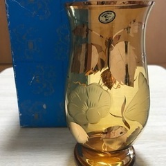 BOHEMIAN GLASS ボヘミアングラス 花瓶 大