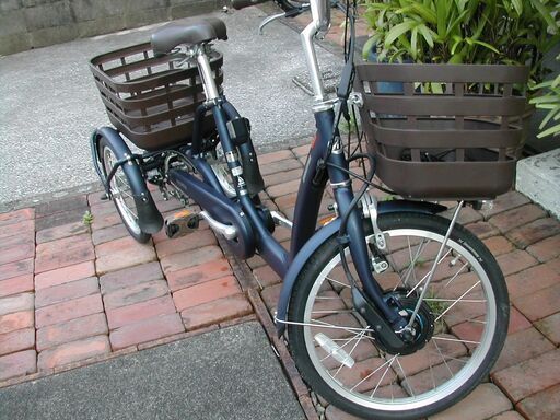 ★電動アシスト三輪自転車(ブリジストン）２０ラクットワゴン(FWOB40)カラーＴ・Ｘツサフィヤーブルー仕様3S(変則あり)