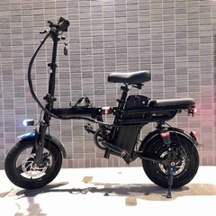 フルサス付フル電動自転車　ブラック