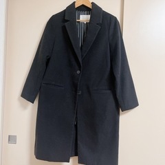 美品 レディース ロングコート 黒 Lサイズ