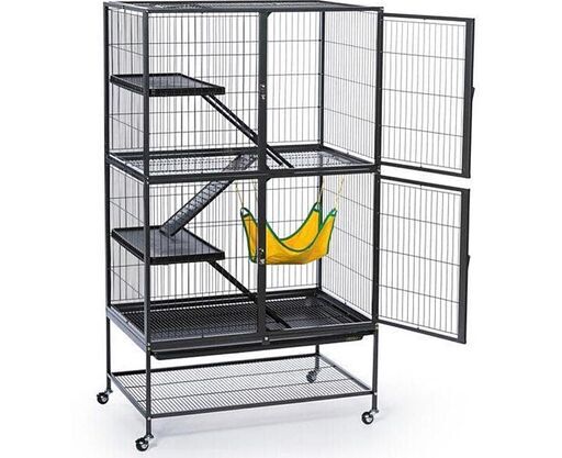 フェレットやチンチラ・収納付き小動物用2階建て移動ケージ・プレビューペット PrevuePet　フェレットケージ