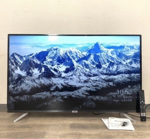 激安⏬2022年製　TCL 4k 50型液晶テレビ　使用数ヶ月✨