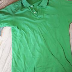 メンズ緑色半袖ポロシャツMサイズ 50円