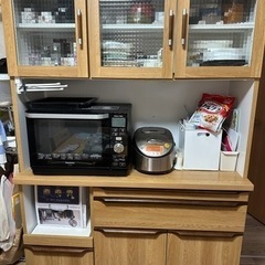 【取引相手決定】食器棚　キッチンボード　ナチュラル