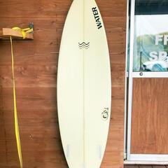 サーフボード　中古　6\'4　ショートボード　フィン付き