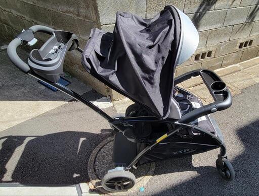 ★交渉中★【取りに来ていただける方限定】日本育児 babytrend シット\u0026スタンド 二人乗りベビーカー