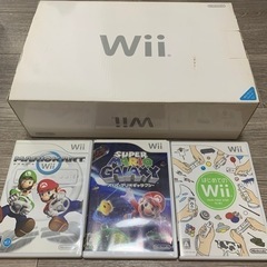 【終了】Wii本体 (RVL-001)とゲームソフト