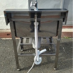 業務用 蛇口付き 1槽シンク 幅600×奥600×高さ800(mm) 業務用シンク 流し台 厨房機材 キッチン 手洗い場 厨房 一層 1層 厨房機器 大阪