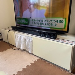 【中古】テレビボード　大きなテレビに！　訳ありです