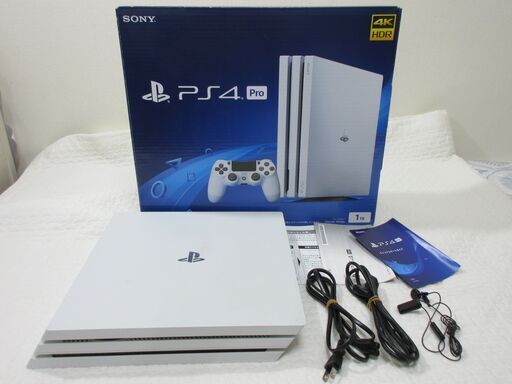 PlayStation 4 Pro グレイシャー・ホワイト 1TB (CUH-7200BB02) 本体 初期化 動作確認済み コントローラー欠品