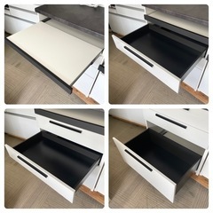 【新品同様‼️】定価15万♪ 現行モデル パモウナ 120cm幅キッチンボード(SY-1200R) 食器棚 収納家具 ホワイト♪