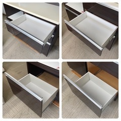 【美品‼️】高級♪ 大川家具(入江木工) 117cm幅キッチンボード 食器棚 収納家具 艶あり木目調ダークブラウン♪