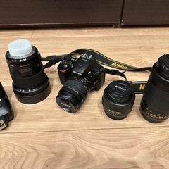 Nikon d5600とレンズ4本+その他(ストロボ、お手入れ道具）