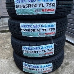 引取り限定　KENDA iCETEC NEO155/65R14