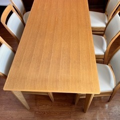 テーブルセット　6人　1800mm