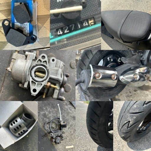 ☆アドレスV100超速2スト☆キャブレーターオーバーホール済^ ^バッテリー・プラグなどなど新品交換で快調！原付2種 ☆アドレスV100超速2ストモデル^_^キャブレーターオーバーホール済み