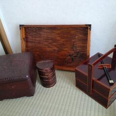 盆、重箱、茶筒、昭和、日本、和小物