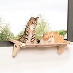 Petsfit ハンモック 猫 窓 二匹 猫窓用ベッド キャット...
