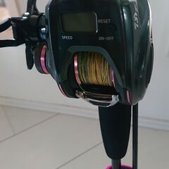 プロトラスト白いかロッド、18紅牙カウンター付きベイトリール