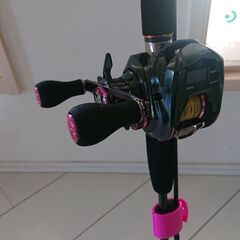 プロトラスト白いかロッド、18紅牙カウンター付きベイトリール